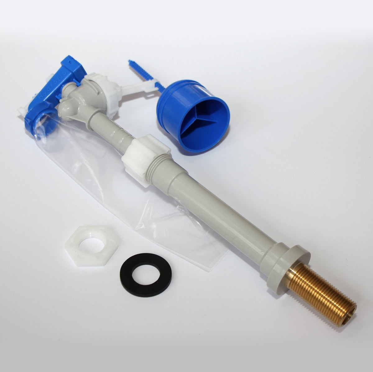 Thomas Dudley Hydroflo Bottom Entry Adjustable 1/2 inch 15mm Brass Inlet Float Valve 324302, Multi-Colour