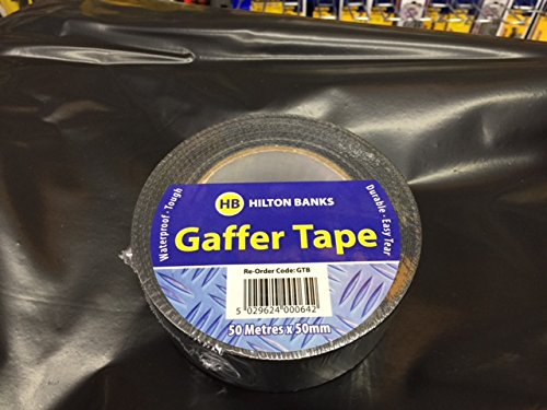 Hilton Banks(HB) Gaffer Tape Black Colour (50mx50mm)