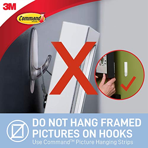 Command Clear Medium Hooks with Clear Strips