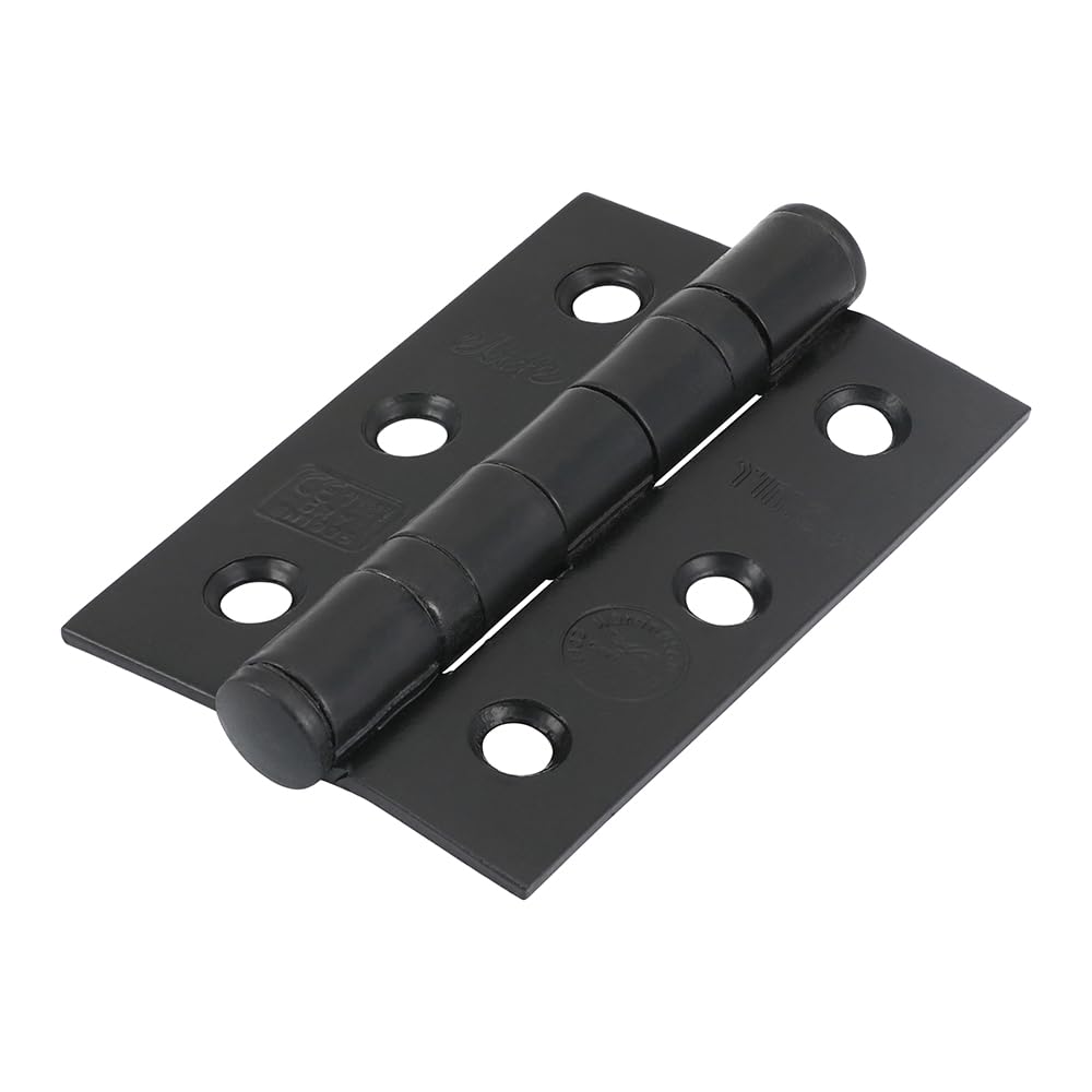 Timco - Grade 7 Ball Bearing Fire Door Hinges - Epoxy Black (Size 75 x 50-2 Pieces)