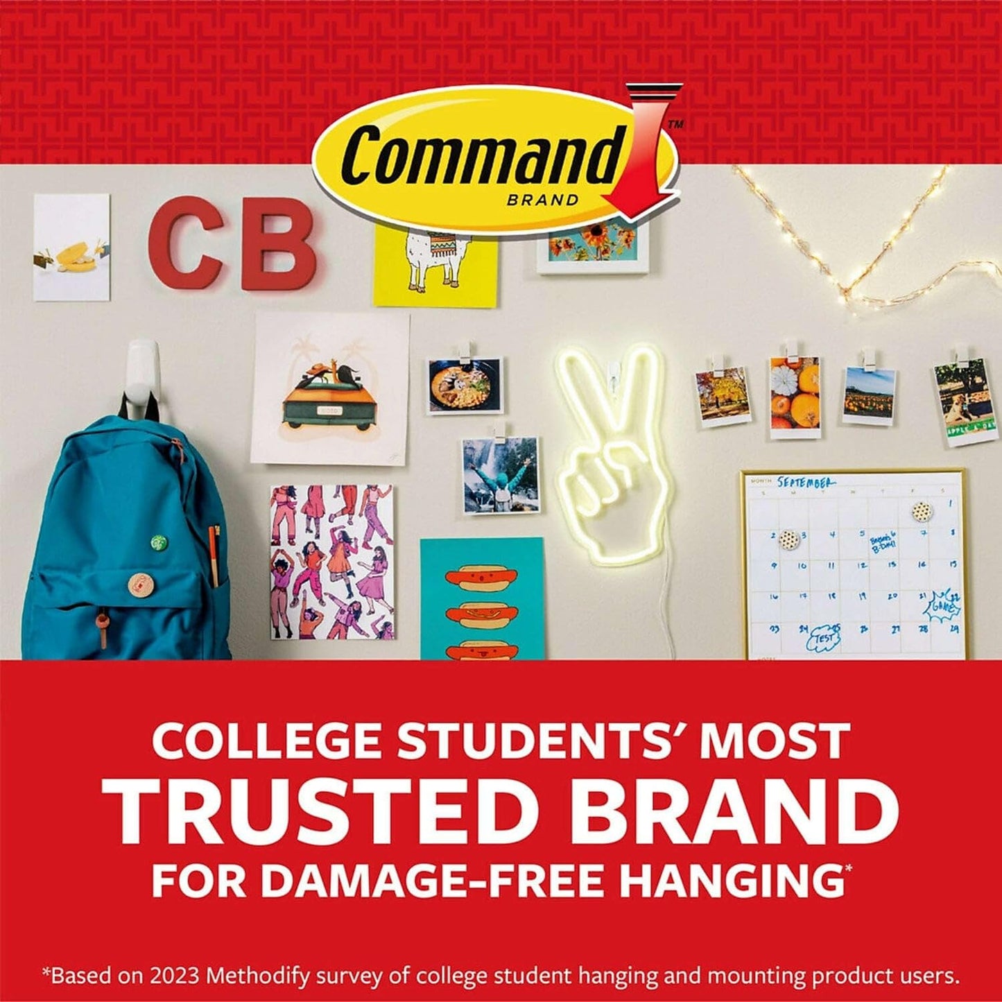 Command Mini Clear Hooks with Clear Strips for Hanging