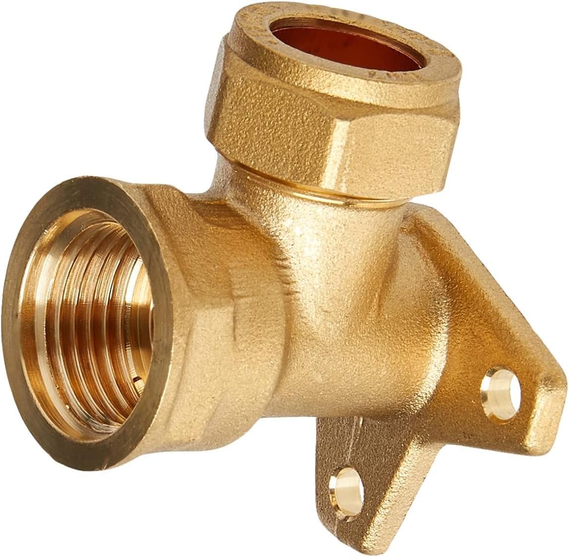 Handyfix Outside Garden TAP Hose Union BIB TAP 1/2" Brass with Double Check Valve & Wall Plate Elbow 15mm x 1/2" Compression