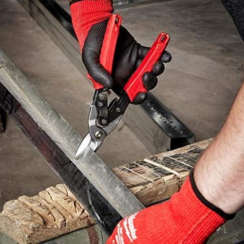 Milwaukee 48-22-4530 48224530 Metal Aviation Snips Straight Cut, Red