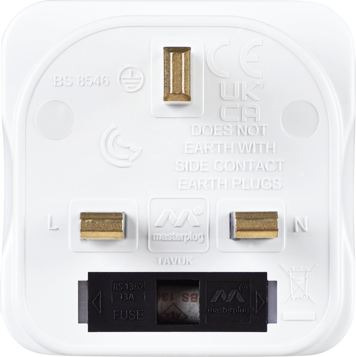 Master plug Tourist Travel Mains Adapter