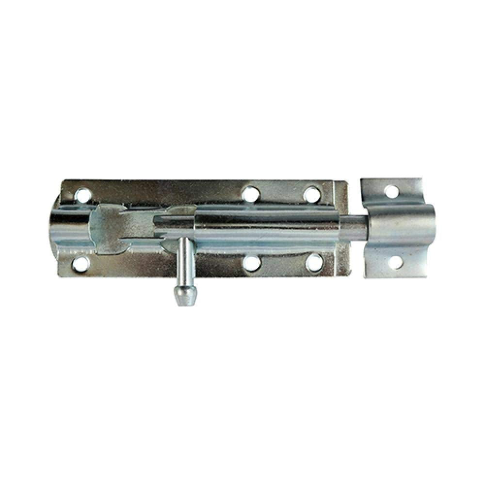 TIMCO Straight Tower Bolt - Zinc - 4" - Great for securing Flush Fitting Gates and shed Doors in a Closed Position, Adding Increased Security - One Bolt in a Pack.