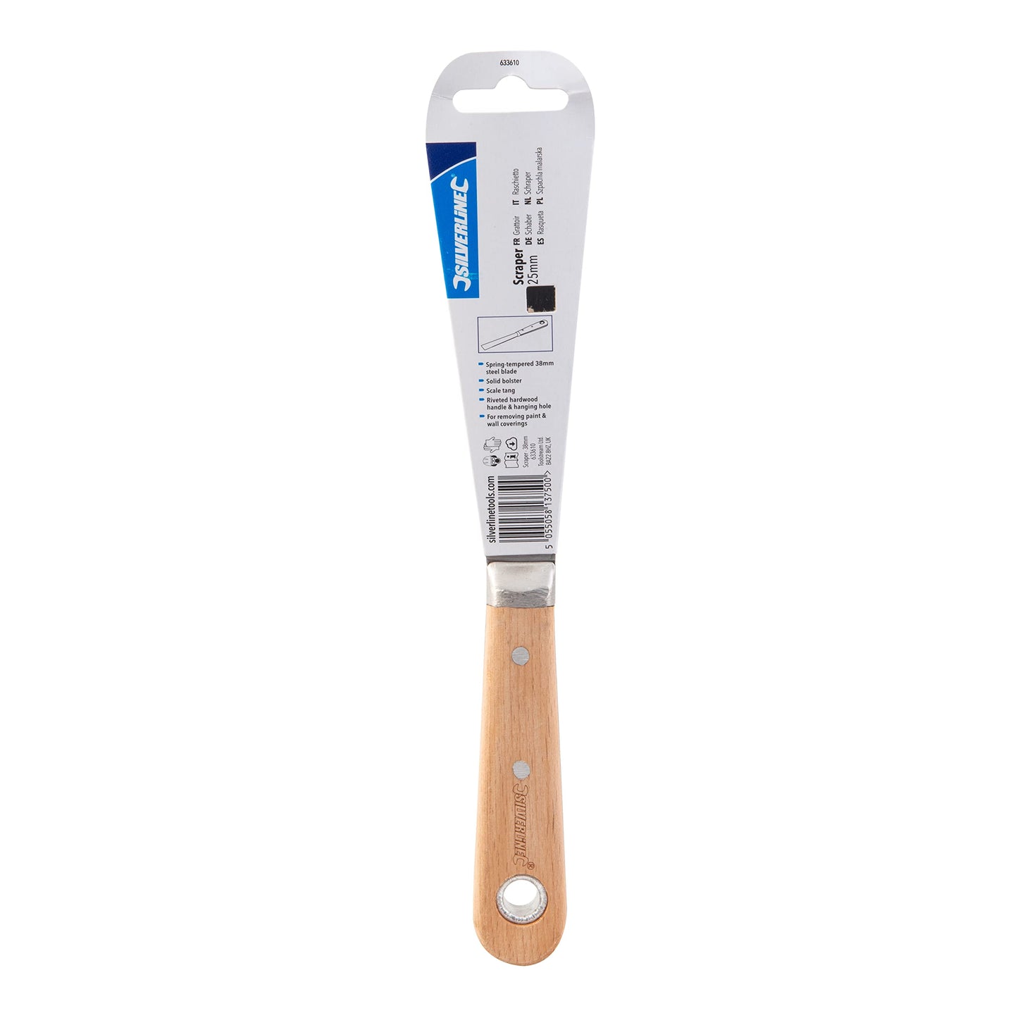 Silverline 282410 Decorators Paint Scraper 100mm (4")