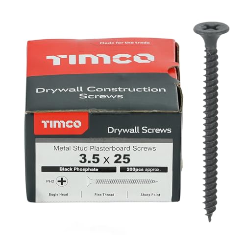 TIMco PH2 Drywall Screw - Black (Box of 200)