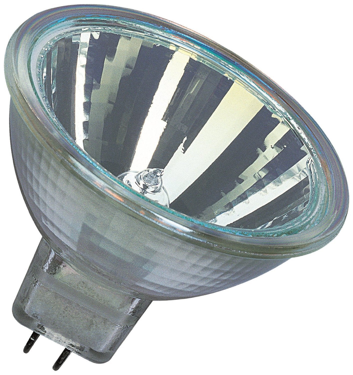 Osram Decostar 51s 44860WFL Halogen Lamp with Cold Mirror Reflectors and Cover Disk / 12 Volt 20 Watt/Socket Gu5.3 36 / Diameter 51 mm/Set of 10