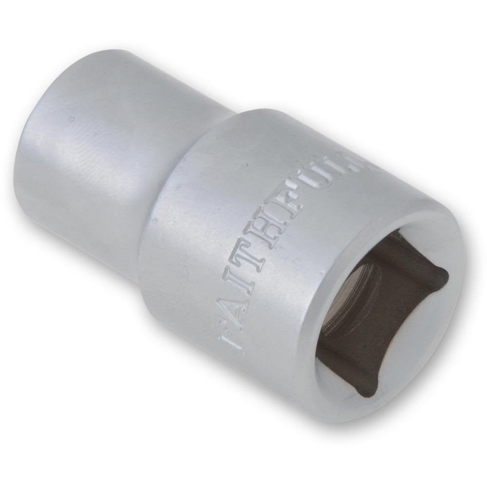 Faithfull SOC1217 17mm Hexagon Socket Chrome Vanadium 1/2-inch Drive