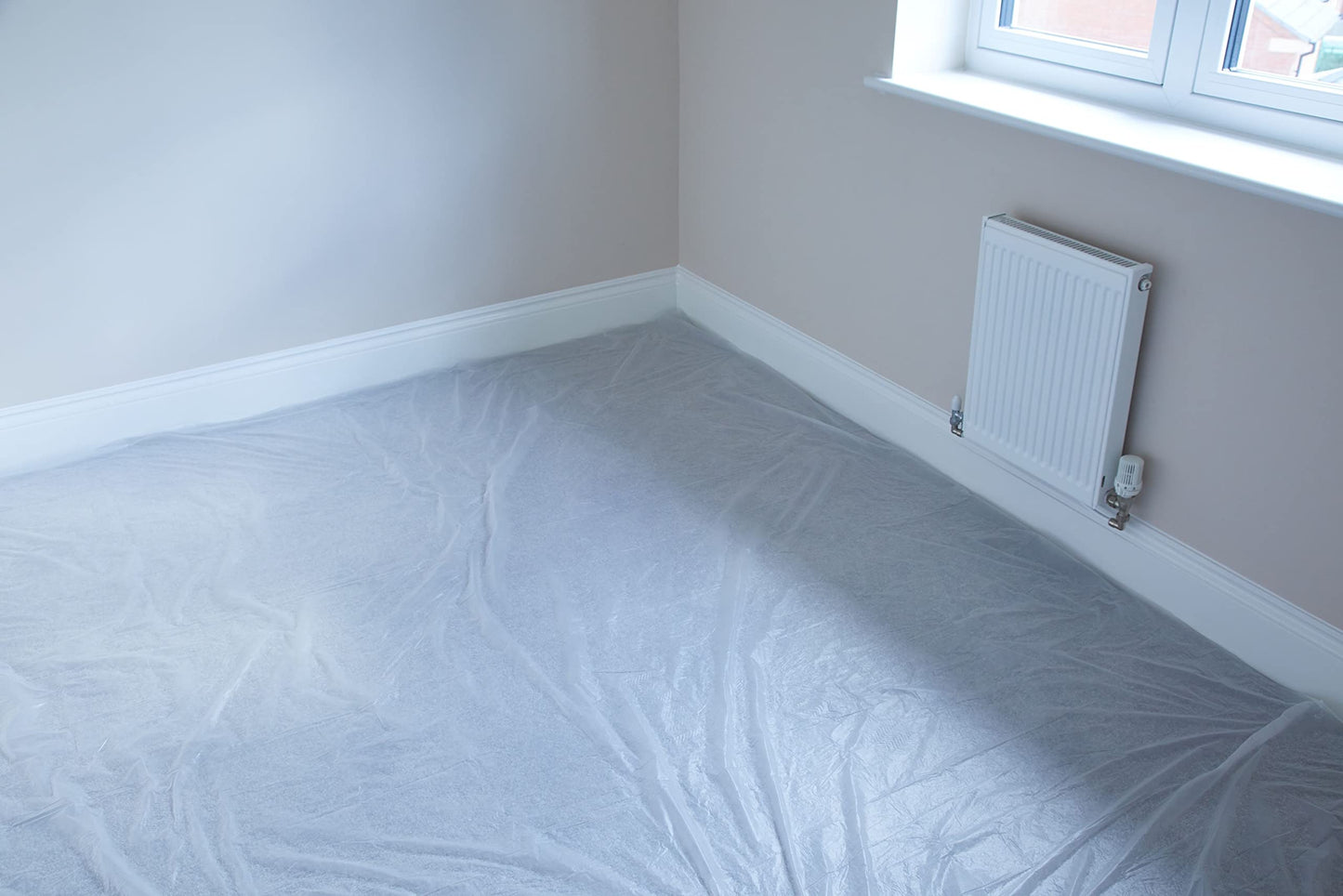 ProDec 12ft x 12ft (3.6m x 3.6m) Lightweight Polythene Dust Sheet, Dustproof and Waterproof Ideal for Covering and Protecting Floors and Furniture from Spills and Splashes When Painting and Decorating