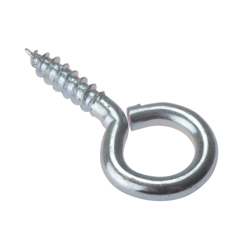 Forgefix Screw Eyes, Zinc Silver-Plated, Bag Series