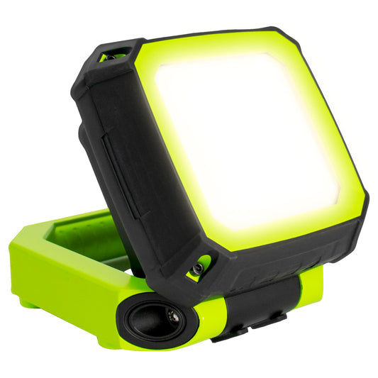 Luceco LED Compact Magnetic Work Light with USB Outlets, 2 Light Modes, Carry Handle and Hook, Inspection Light, Weatherproof, IP54, IK07, 7.5W, 750lm, 6500K, LWR7G65