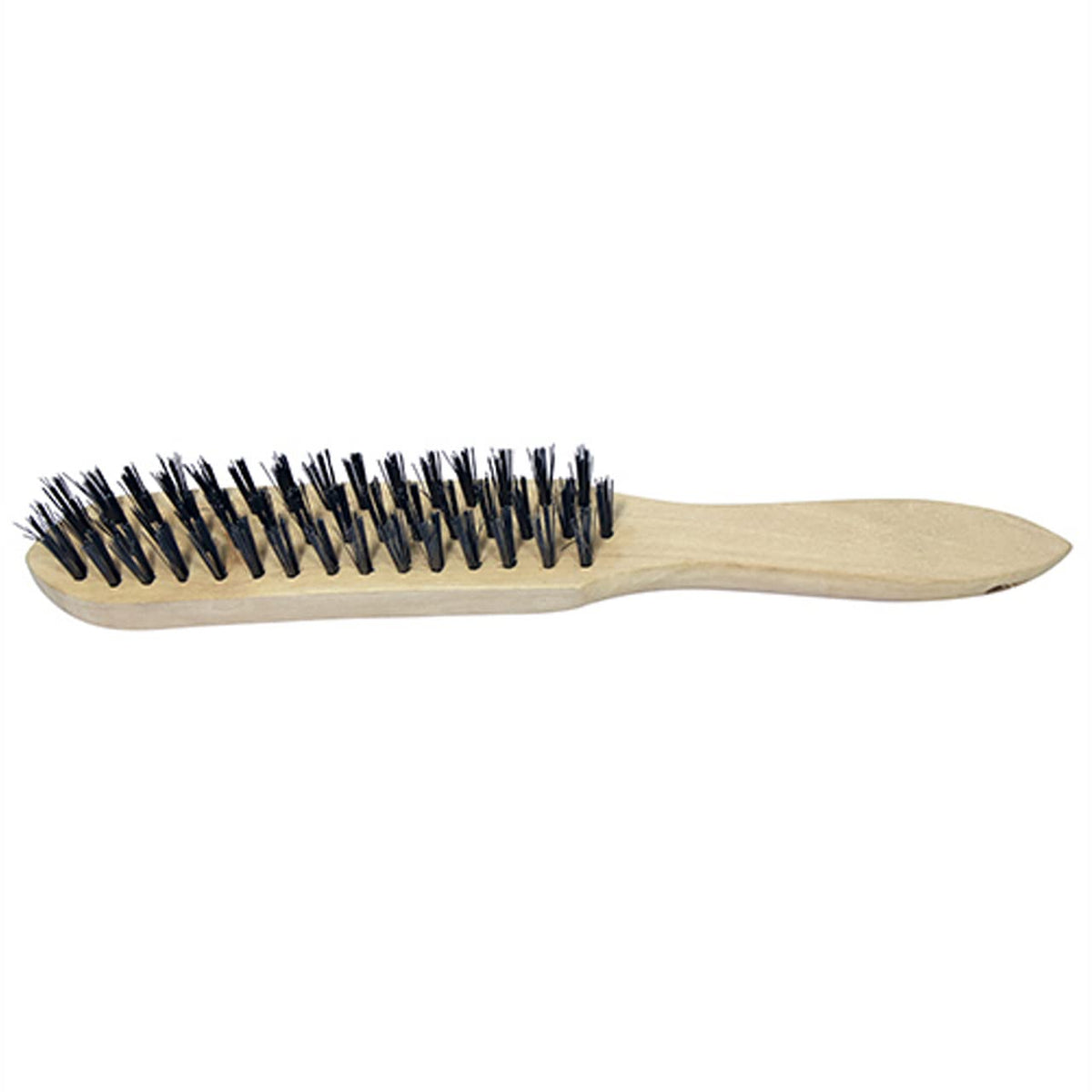 TIMCO Wooden Handle Steel Wire Brush - 3 Rows