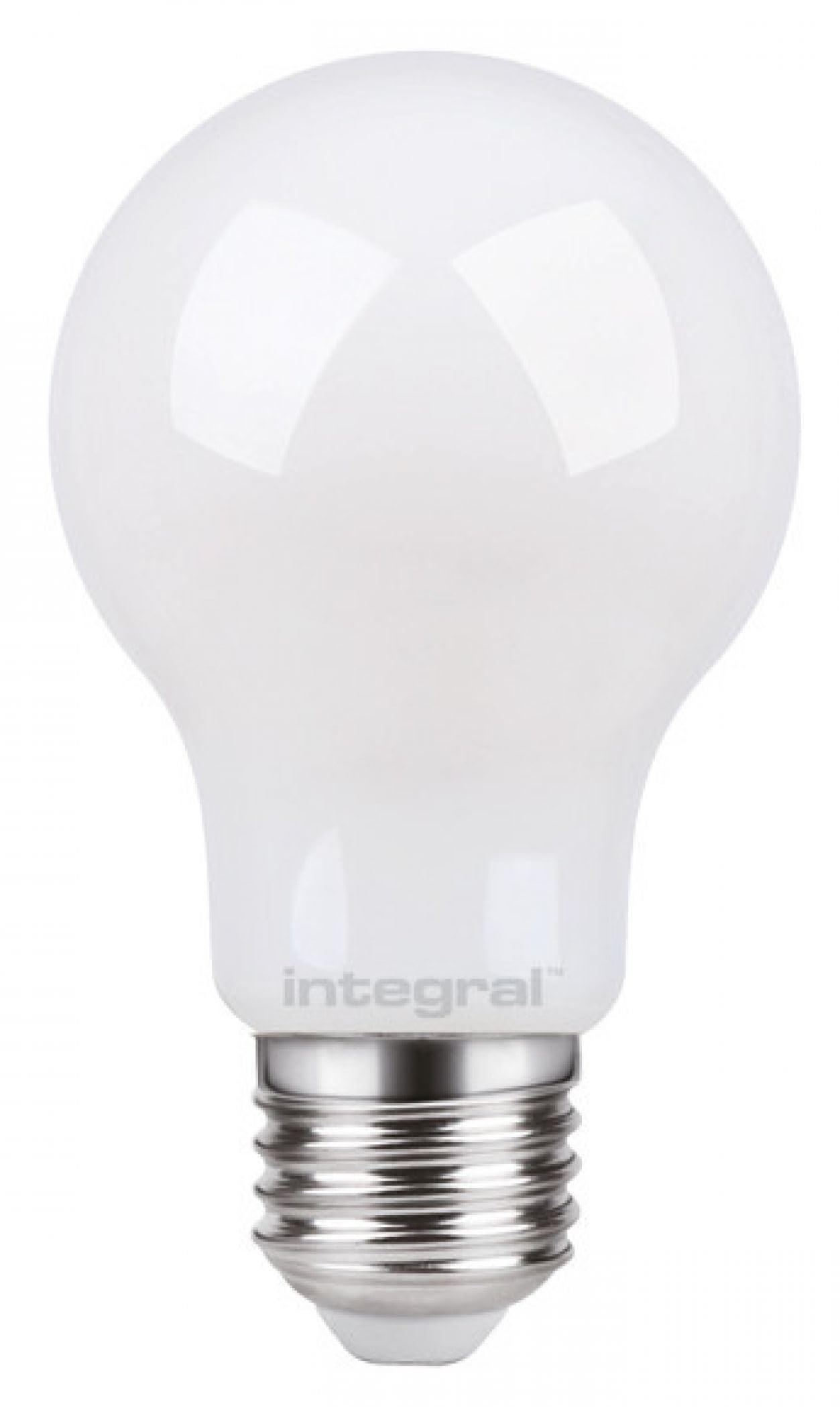 Integral ILGLSE27DF104 7w LED Pearl GLS Light Bulb, Full Glass, dimmable, 5000K, E27, 830lm =60w