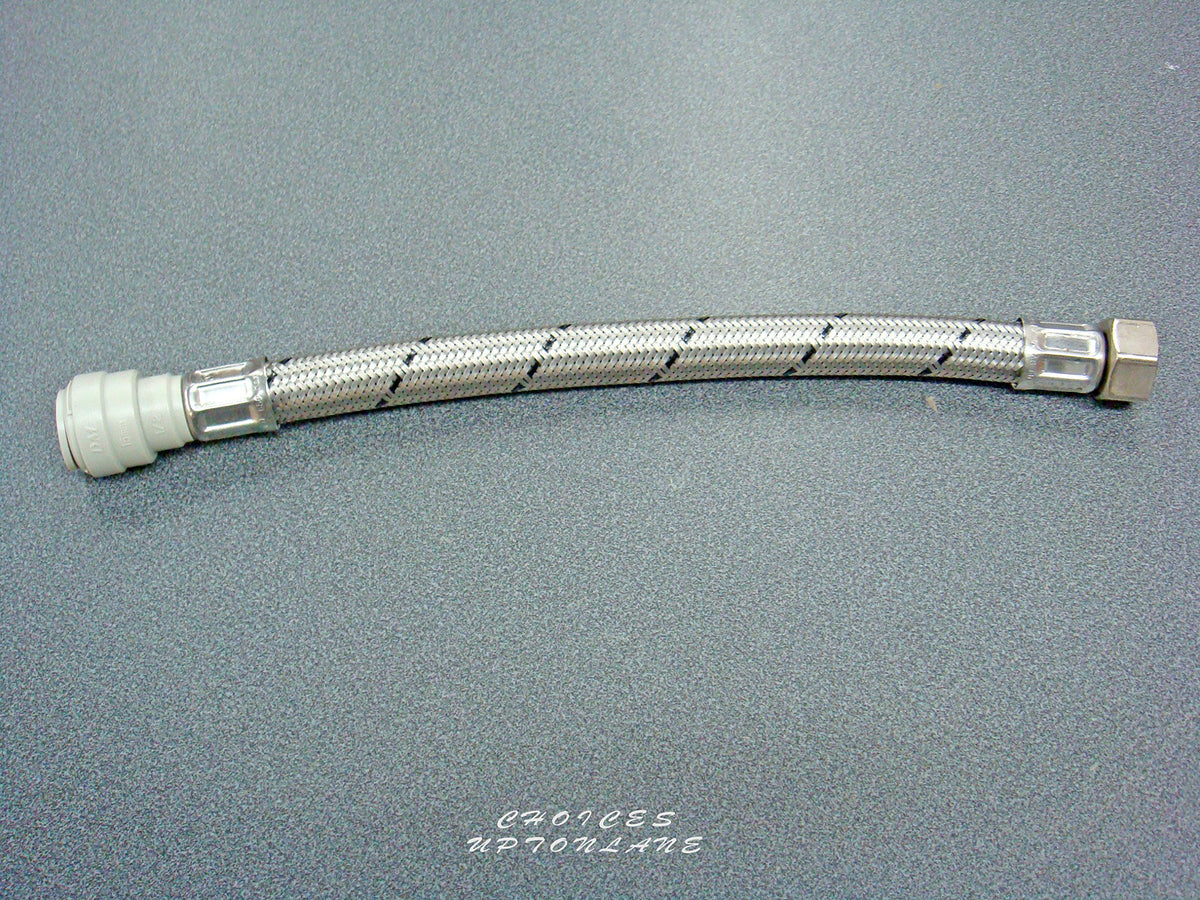 Flexible TAP Connector 15MM Push FIT X 1/2" BSP 300MM Long (Pair of 2 FLEXI'S)
