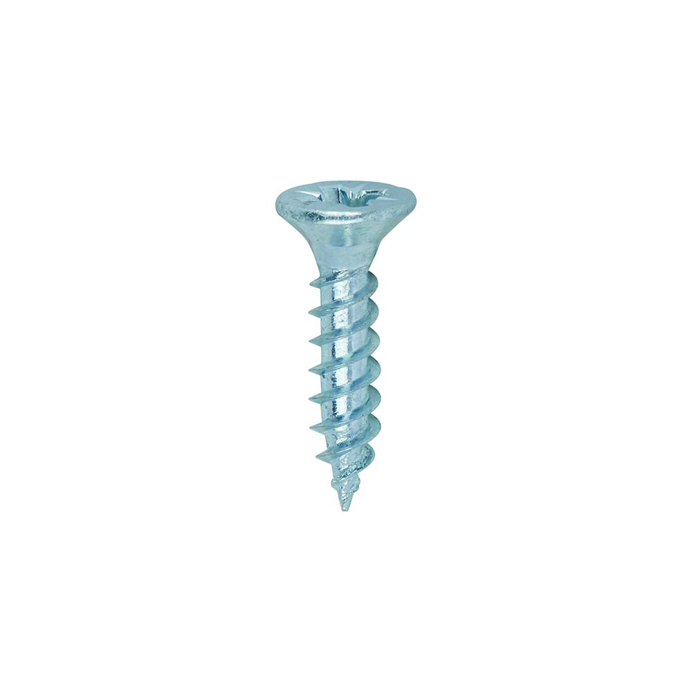 Timco PZ1 CSK BZP Zinc Plated Twin Woodscrew (Box of 200)