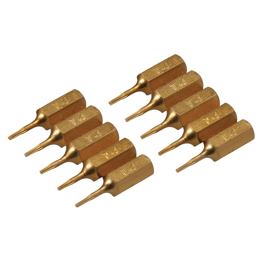 Silverline Torx Gold Screwdriver Bits 10pk
