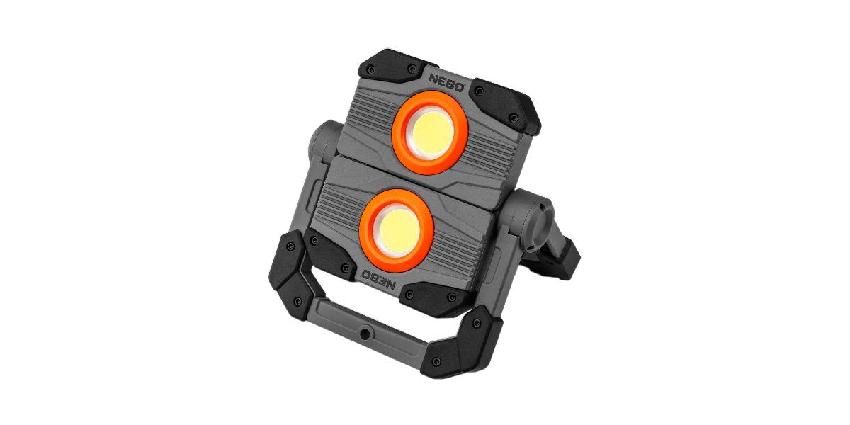 NEBO OMNI 2K Work Light: 2000 Lumen OMNI-Directional Portable Work light Flashlight Features a USB power bank
