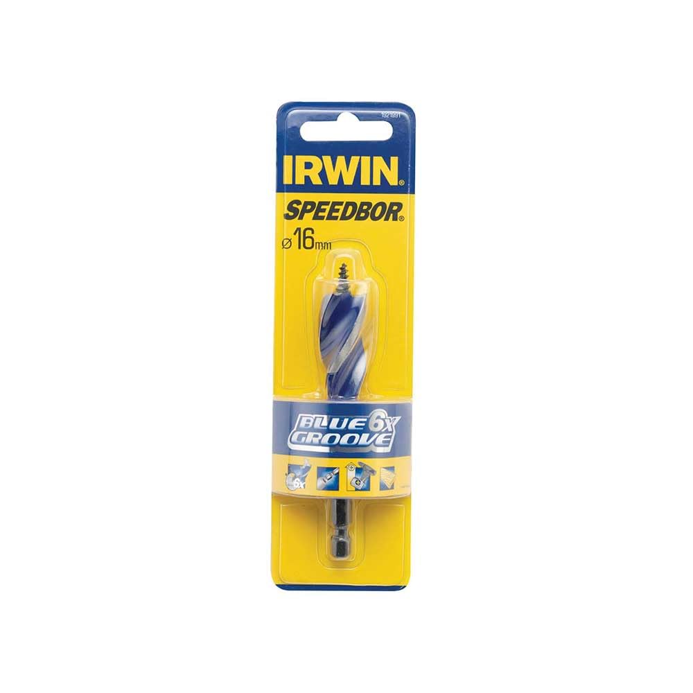 Irwin 1921930 14 mm x 4-Inch 6X Blue Groove Stubby Wood Bit - Parent