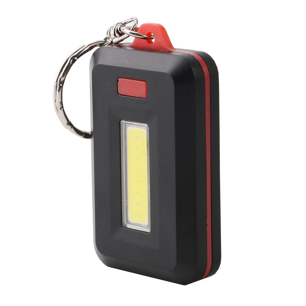 Tuipong Keyring Torches LED Torch LED Flashlight LED Pocket Torch Waterproof Camping Outdoor Torch Keyring for Hiking, Cycling, Camping and Other Outdoor Sports (Battery not Included) - Red