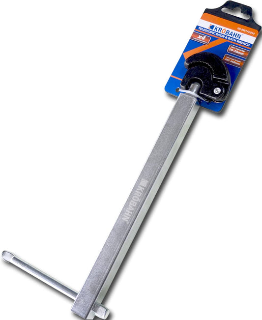 Krobahn Telescopic Basin Wrench Adjustable Tap Nut Spanner Wrench Sink 270-450MM