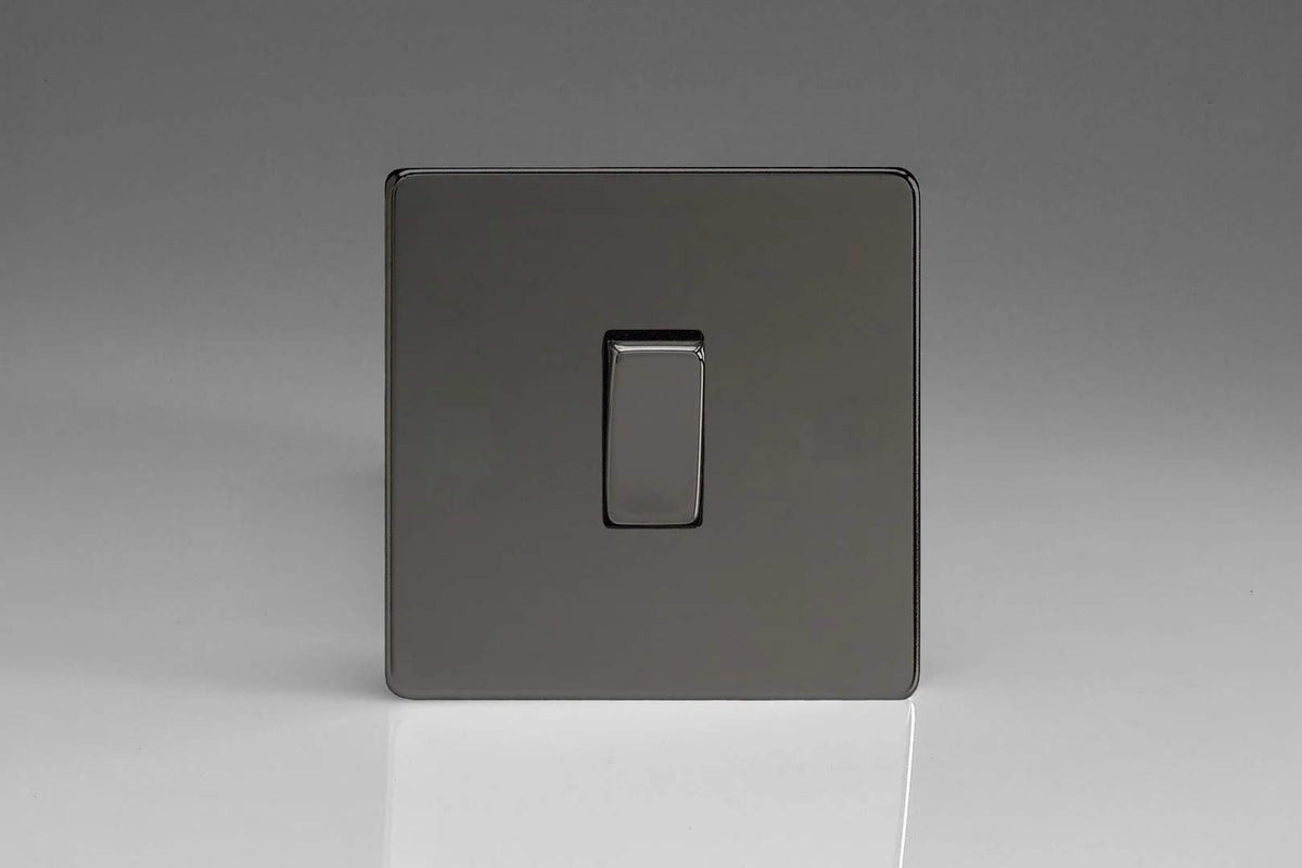 Varilight 1-Gang 10A 1- or 2-Way Rocker Light Switch Iridium XDI1S