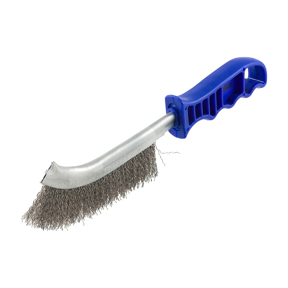 TIMCO Blue Handle Wire Brush Stainless Steel - 255mm