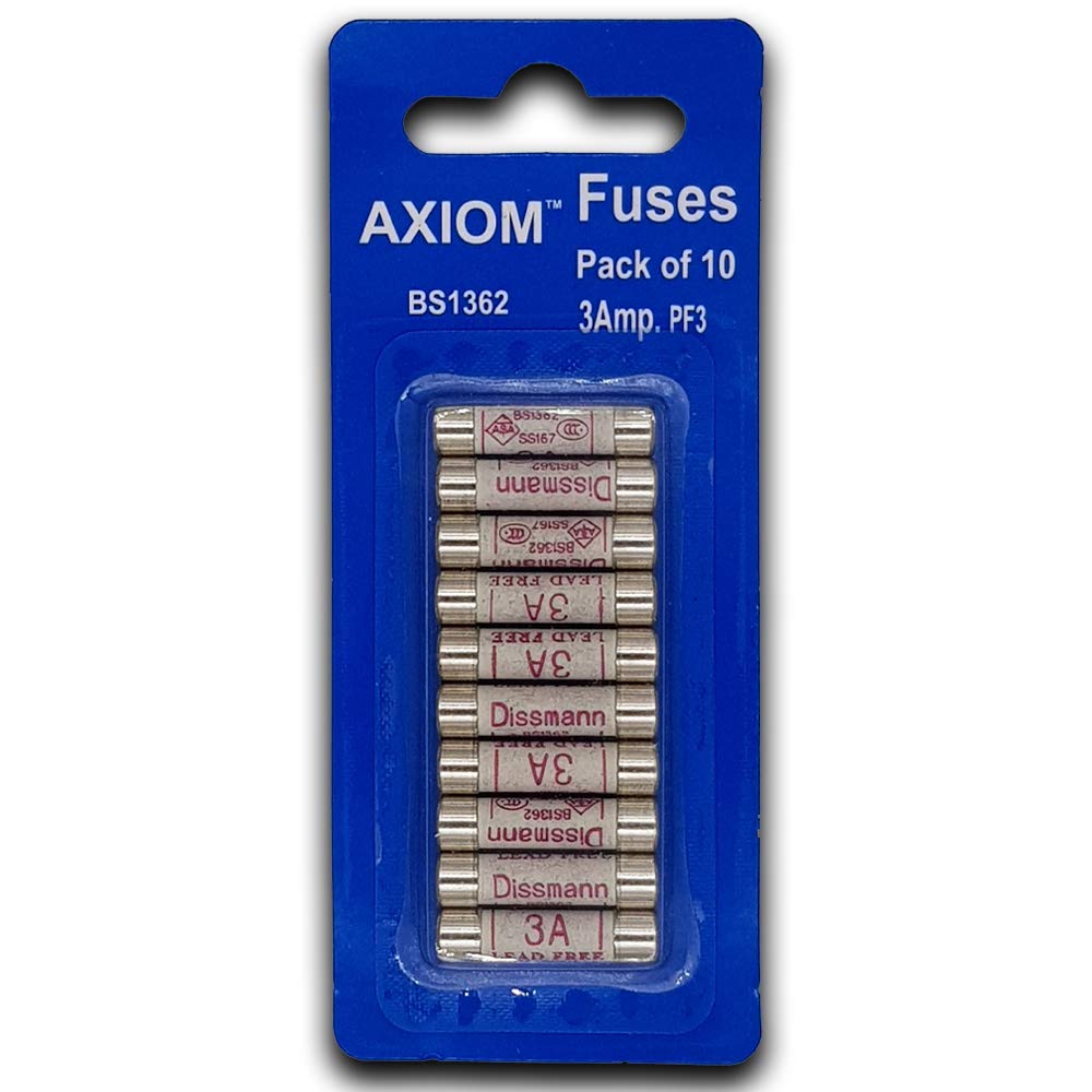 Domestic 240V Household Mains Plug Fuse Electrical Cartridge Fuses 3 AMP, 5 AMP, 13 AMP