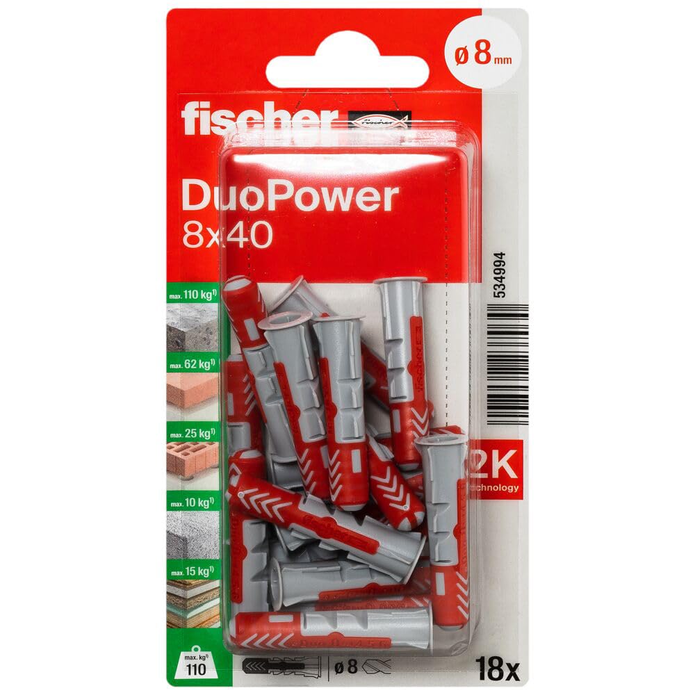 Fischer 534994 Blister Duopower 8 x 40K