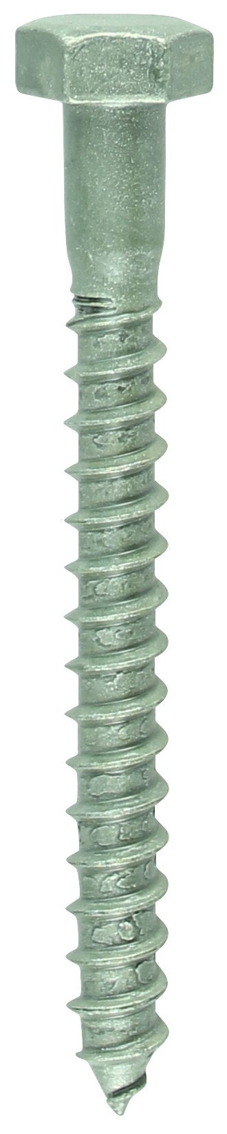 TIMco Index Hex Coach Screw - Green, Pack of 10