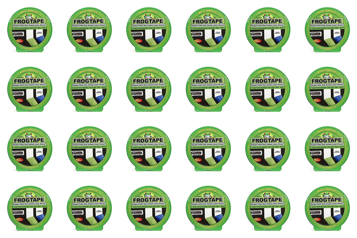 Frog Tape 150182.24 Green Multi Surface Painters Masking Tape 24mm x 41.1m, Pack of 24