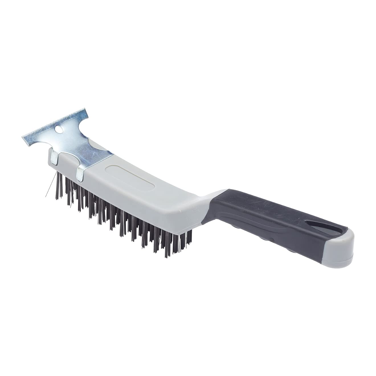 ProDec Soft Grip Wire Brush, 4 High Density Rows of Steel Wire for Heavy Duty Cleaning