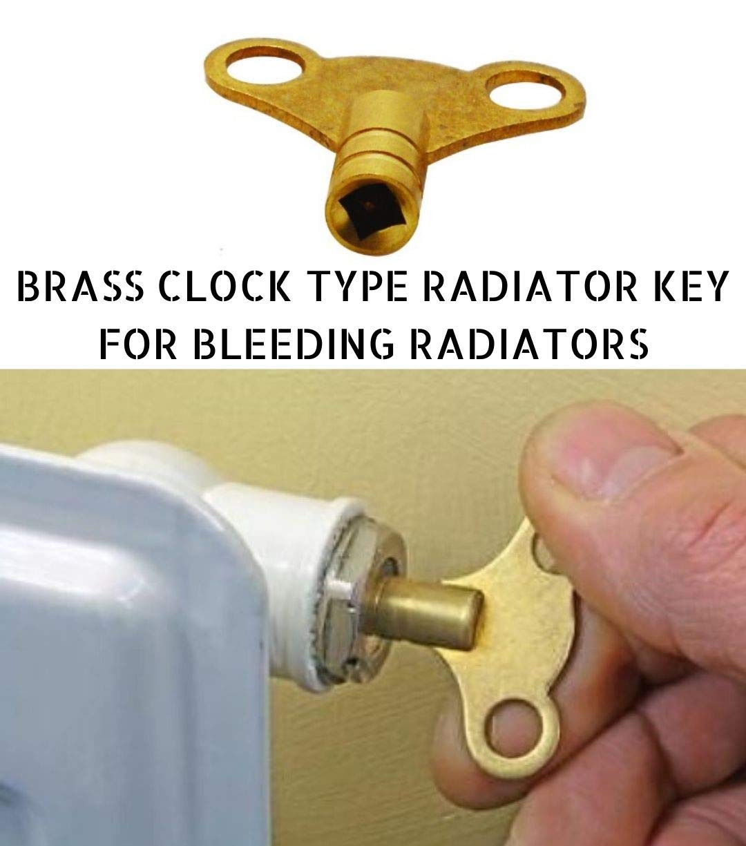 Radiator Key Brass Air Vent Clock Type