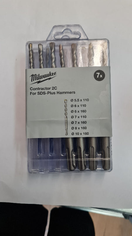 Milwaukee SDS drill set 7pc