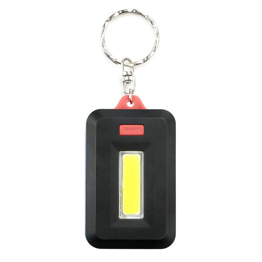 PanStro Portable Mini COB LED Keychain Flashlight Outdoor Camping Climbing Light Lamp Bag Pendant LED Keyrings Key Rings Torch Flashlight For Kids Women Girls (Red)