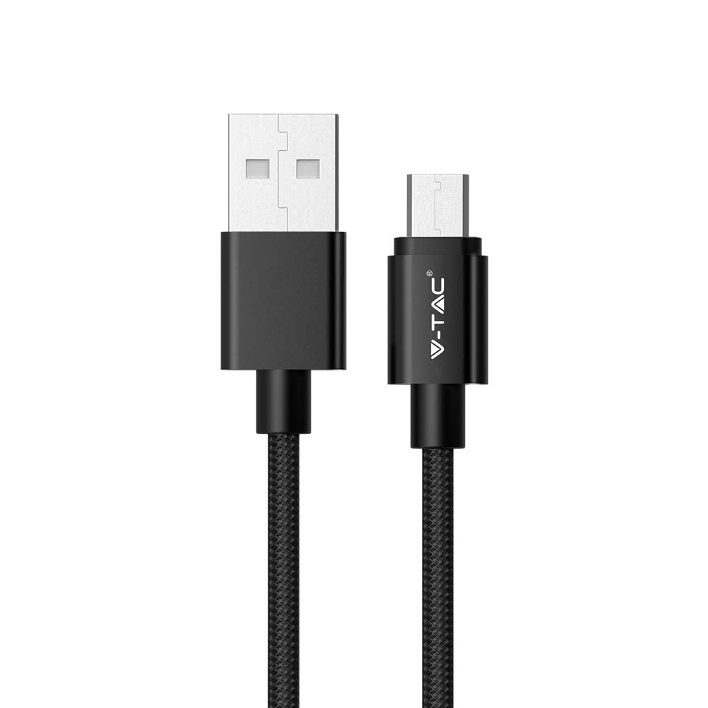 V-tac VT-5331 Micro-USB naar USB Kabel - 1 meter - zwart