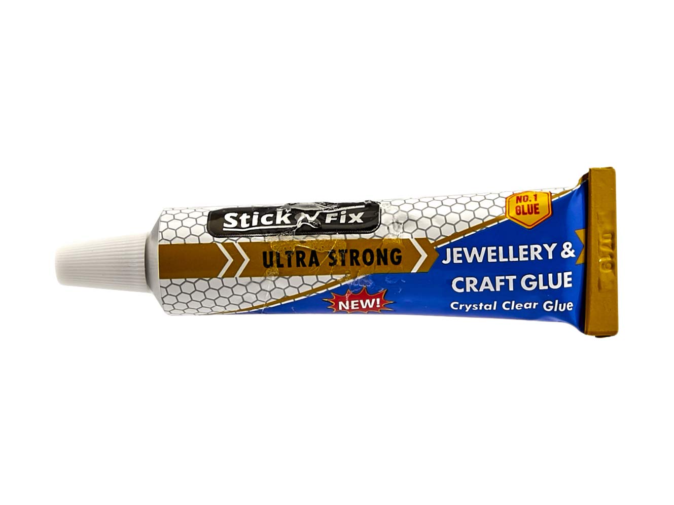 STICK N FIX Jewellery & Craft Glue Repair Mend Jewelry Ultra Strong Crystal Clear Finish Waterproof Repositionable