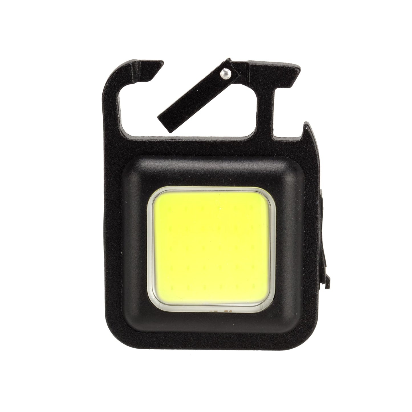 Amtech - Mini Multifunctional Keychain Light for Camping, Hiking, and More, Bright COB Technology with 3 Lighting Modes, Rechargeable, Lightweight and Portable with Clip