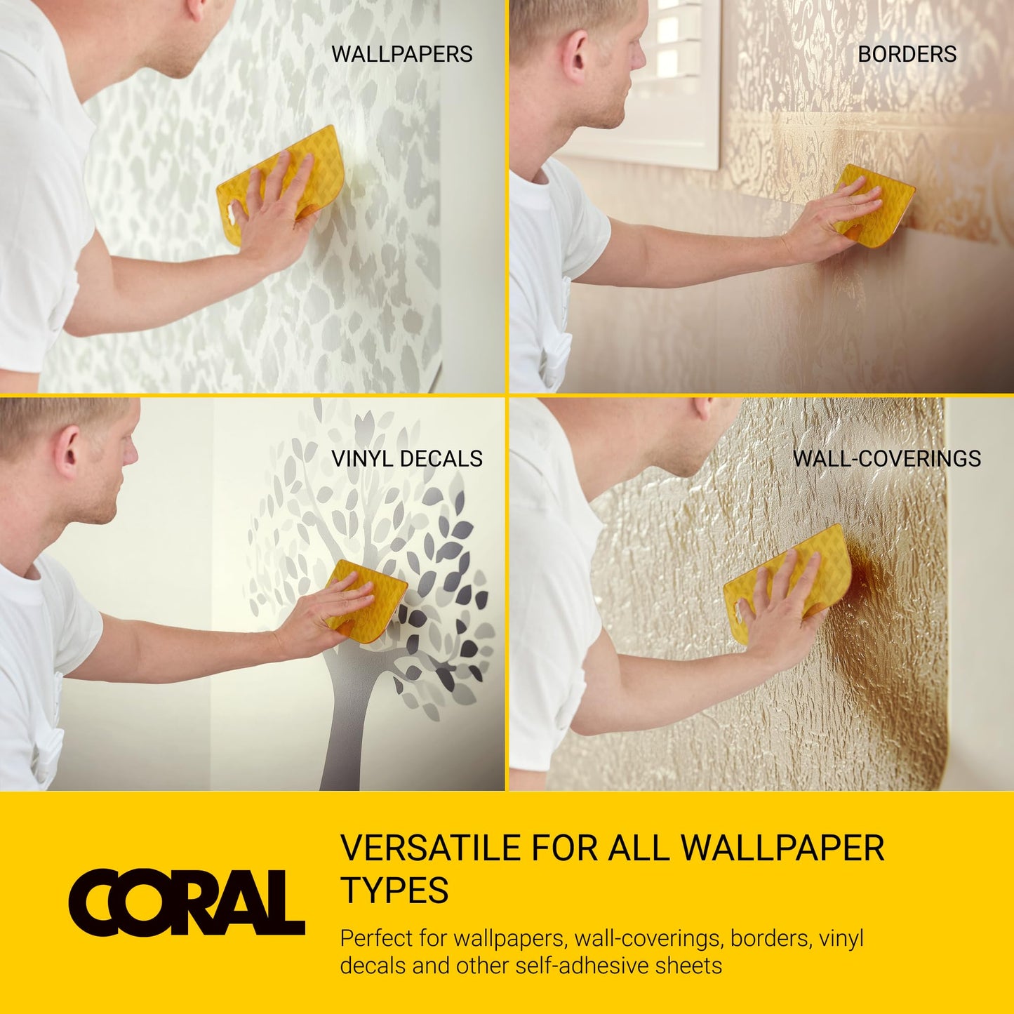 Coral Wallpaper Spatula 3 in 1 Tool