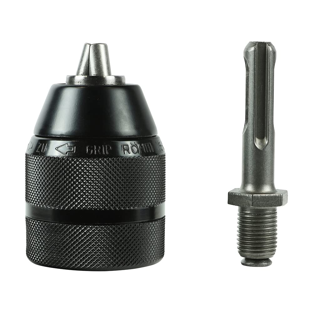 TIMCO Keyless Chuck & SDS Plus Adaptor Set 1/2" - Ideal for impact drills up to 750 watt