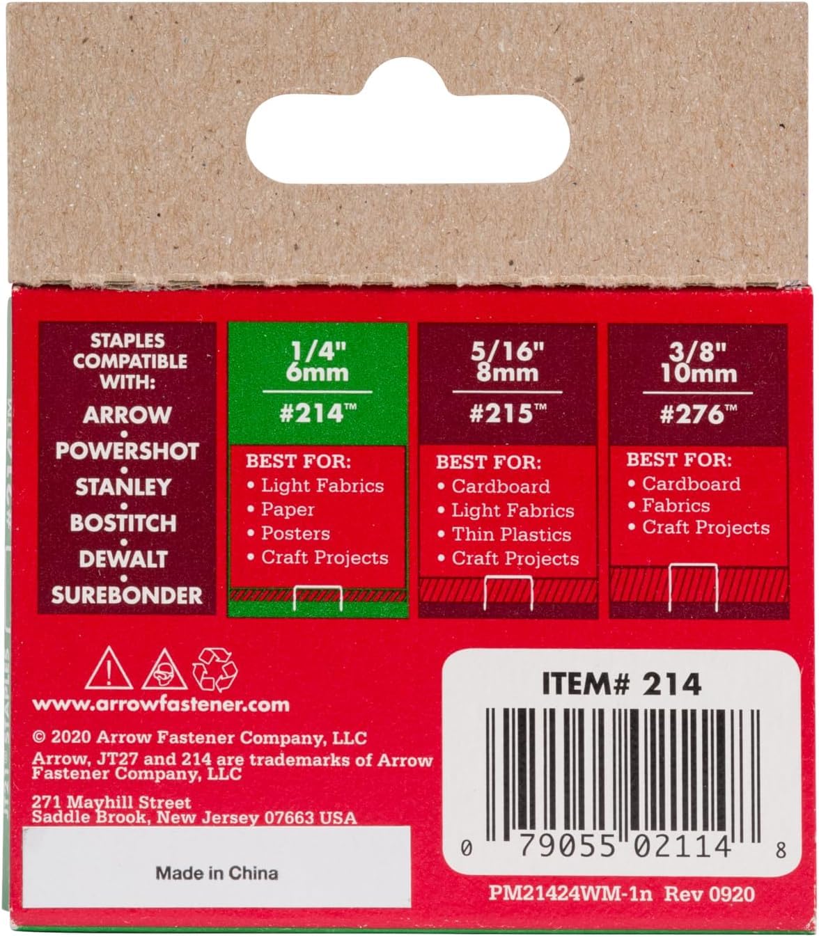 Pfeilverschluss 214 Original Jt21/T27 1/10,2 cm Heftklammern, 1,000-staple