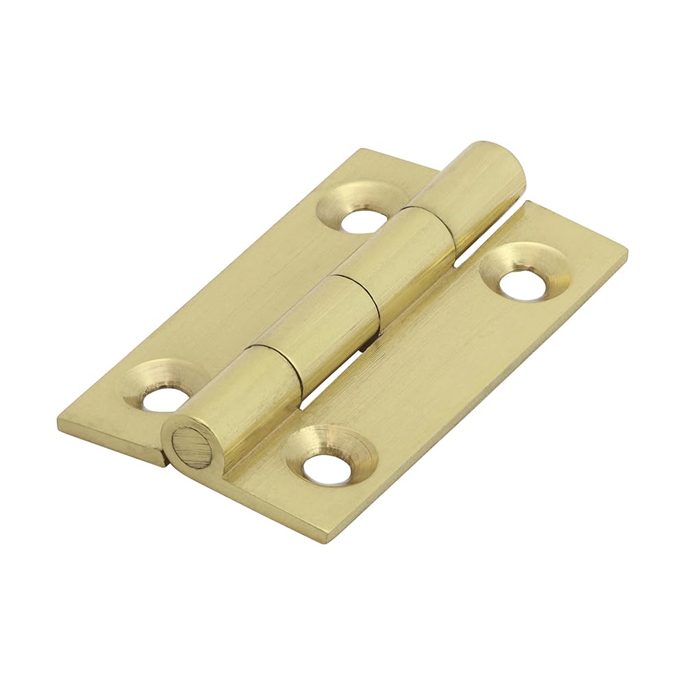 Timco - Solid Drawn Hinge - Solid Brass - Polished Brass (Size 38 x 22-2 Pieces)