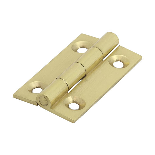 Timco - Solid Drawn Hinge - Solid Brass - Polished Brass (Size 38 x 22-2 Pieces)