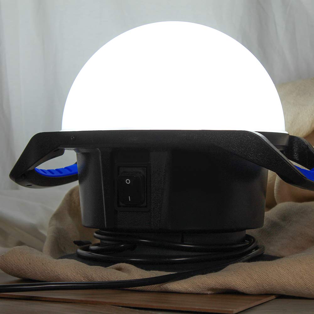 Faithfull FPPSLTL50 Illuminator LED Mains Powered Work Light 50W - 4000Lm with Power Take Off Socket, (Link up to 15 Units). 5M Cable