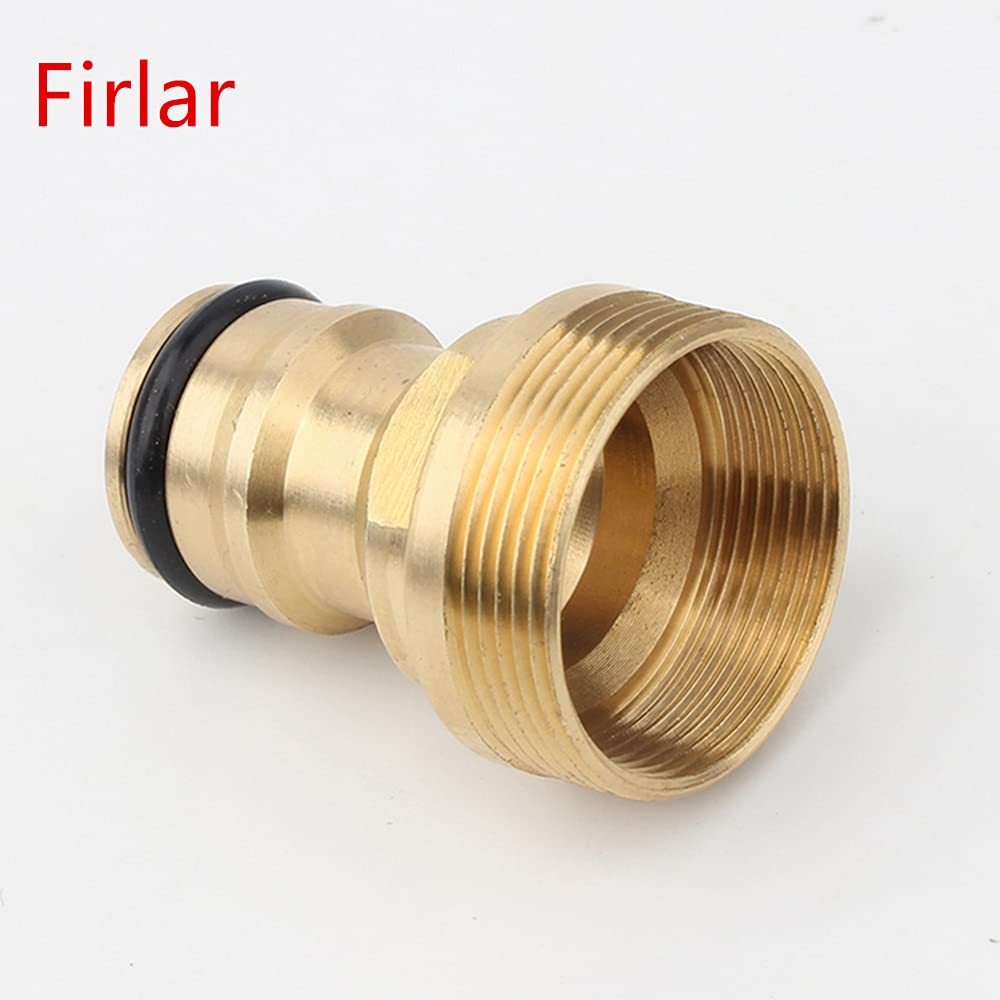 Solid Brass Threaded Hose Water Pipe Connector Tap Faucet Adapter for Garden