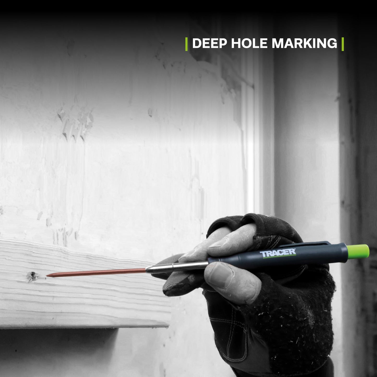 TRACER Deep Hole Pencil Alternative Leads Set - 12 x 2.8mm High-Visibility Coloured Leads for the Tracer Pencil. 6 x Red, 6 x White. 12 x Tracer Pencil refills.