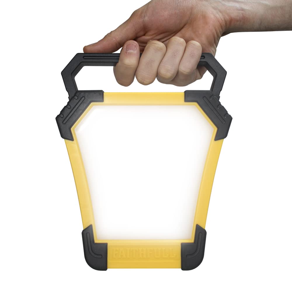 Faithfull USB Rechargeable Portable 10W 900lm LED Work Light/Emergency Light up to 4 Hours Run time