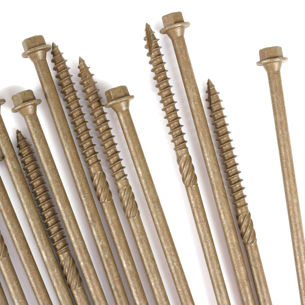 White Hinge Limited 10x Timco Index Decking Screws 250mm Plated Timber Hard/Soft Wood Screws