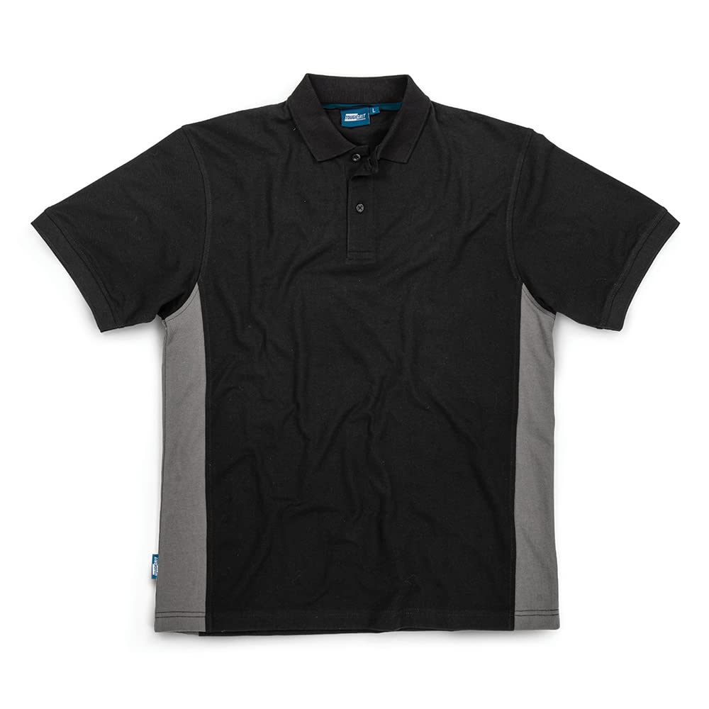 Tough Grit 2-Tone Polo Shirt Black/Charcoal