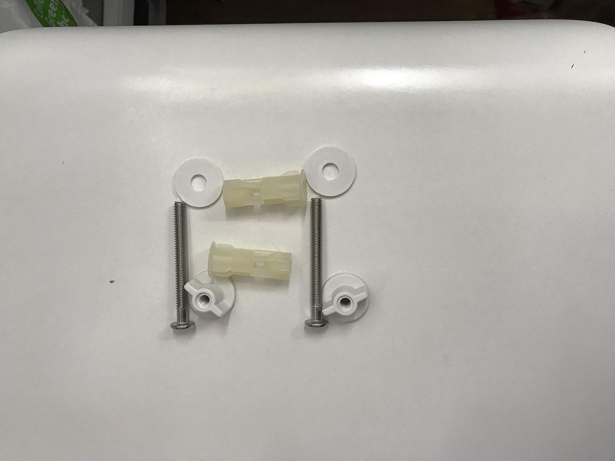 Universal Toilet Seat Top and Bottom Nylon Fixings